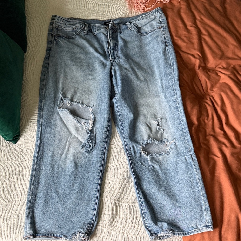 Express Sky Blue Denim Pants